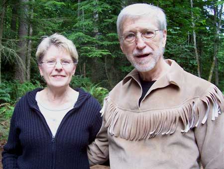 Margaret with Rene in Lewis and Clark attire